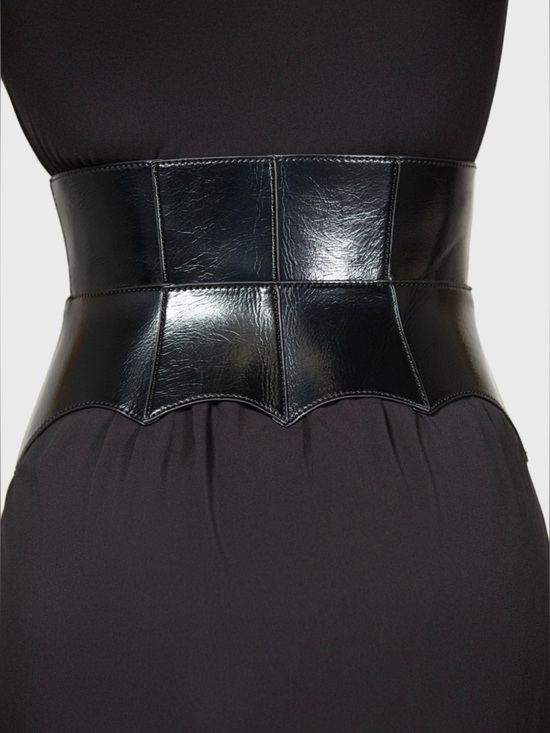 Killstar Bat Faux Leather Corset Belt Large Black NWT main image 10